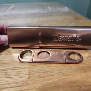 Dewars Cigar Case & Cutter - Still in Factory Wrapper - Copper